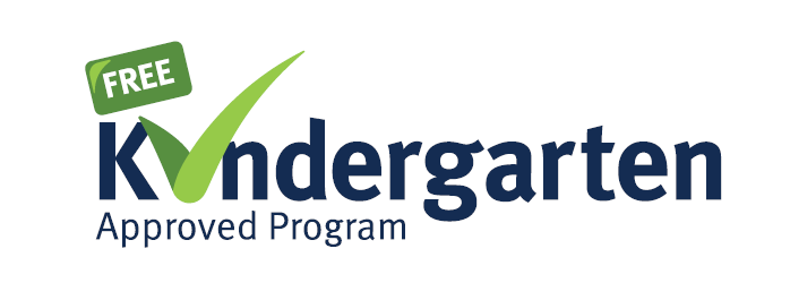 Text says: 'Free kindergarten approved program'