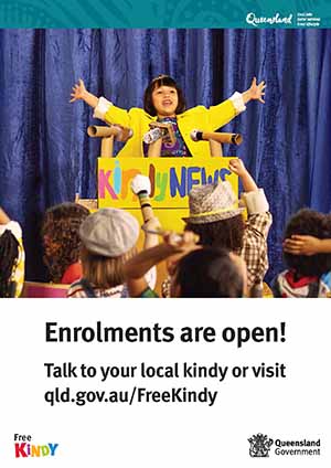 Kindy for all poster 1: Enrolments are open!