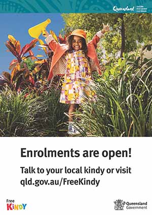 Kindy for all poster 2: Enrolments are open!