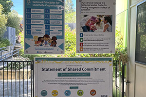 Photo of the how the Statement of Shared Commitment is being embraced in the Living Faith Lutheran Kindergarten